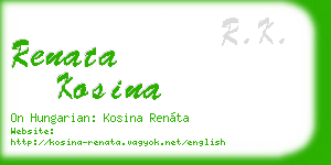 renata kosina business card
